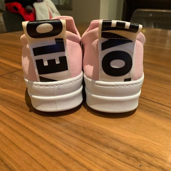 shoes, sneaker, runner, walking, size 8, pink, EUC, graphics, thick sole - Picture 5 of 16